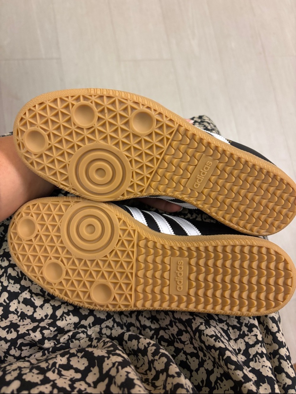 adidas Women's Black and Gray Mary-Jane Sneakers with Gum Outsole - Picture 3 of 3